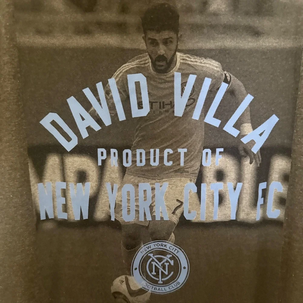 Adidas David Villa New York City FC NYCFC MLS Graphic T-Shirt Men's‎ Size Small